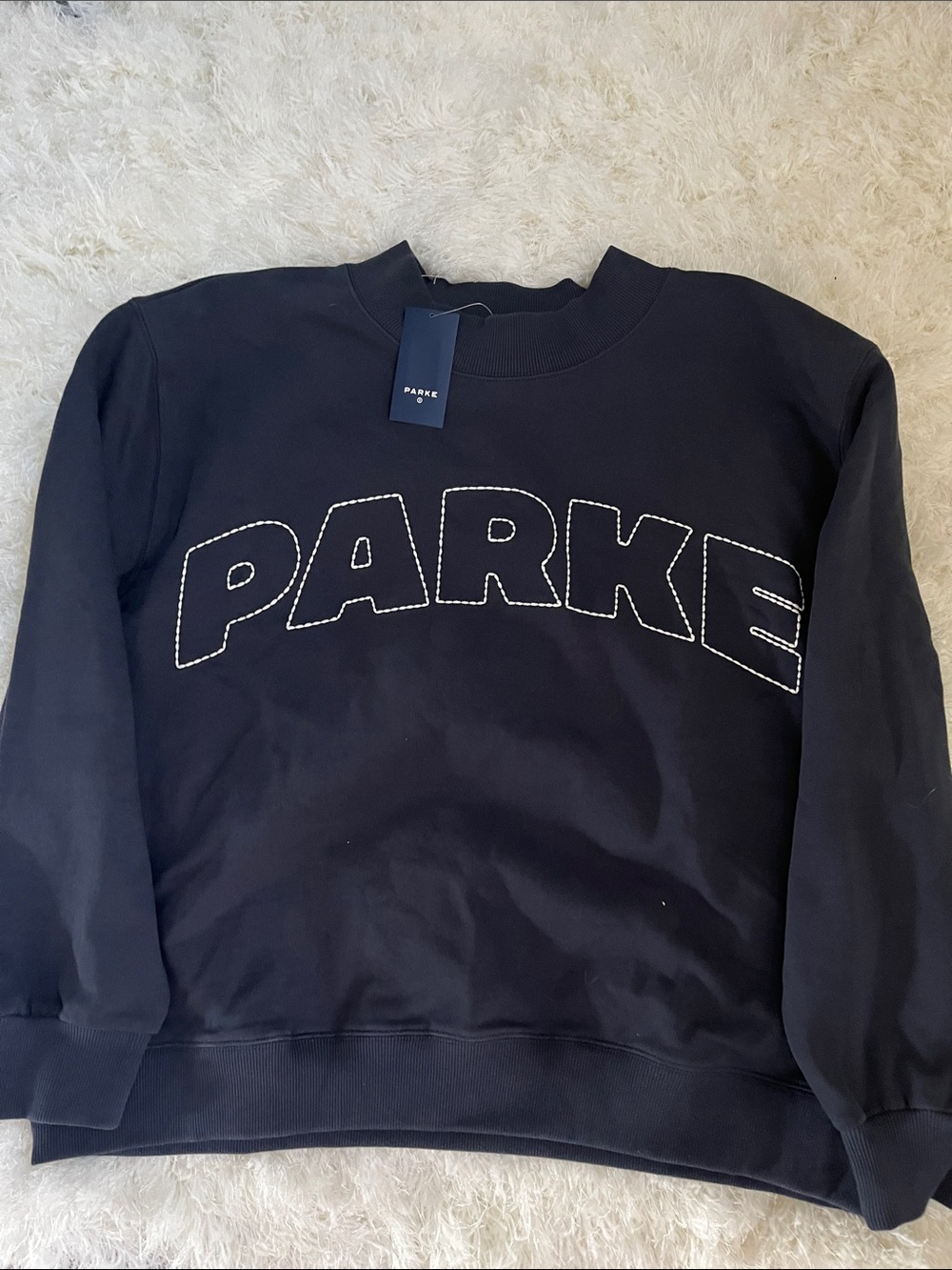 NWT Parke x Target crewneck sweatshirt navy blue L/XL
